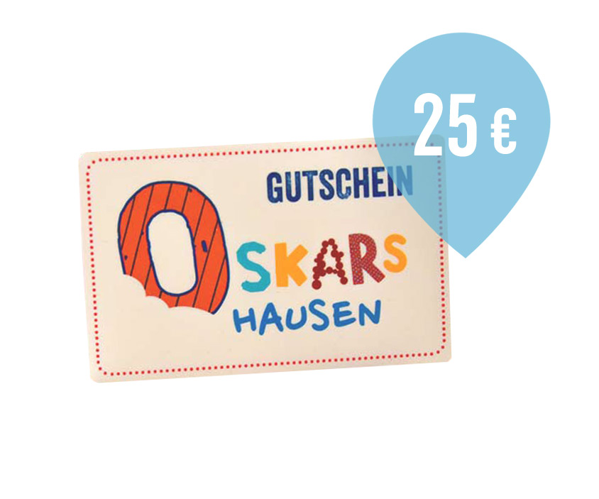 Geschenkgutschein zum Ausdrucken Email 25 Euro Oskarshausen