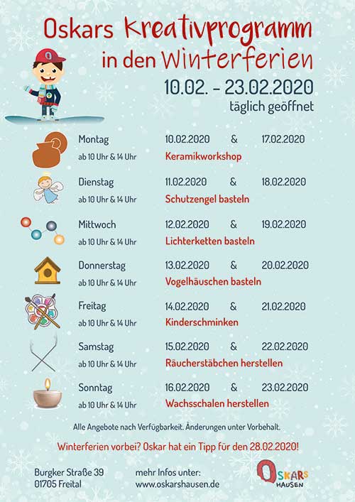 Winterferien 2020 in Oskarshausen