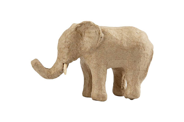 Pappmache Elefant