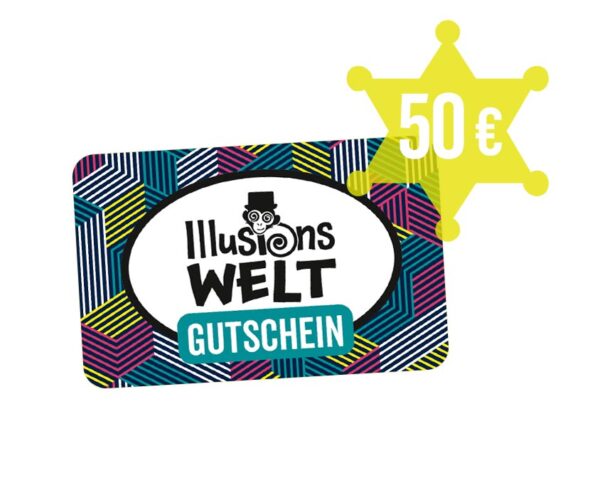 Illusionswelt Geschenkgutschein mit Postversand 50 Euro Online Shop Oskarshausen kaufen