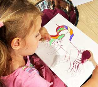 Sandbilder Geburtstag für Kinder Ideen