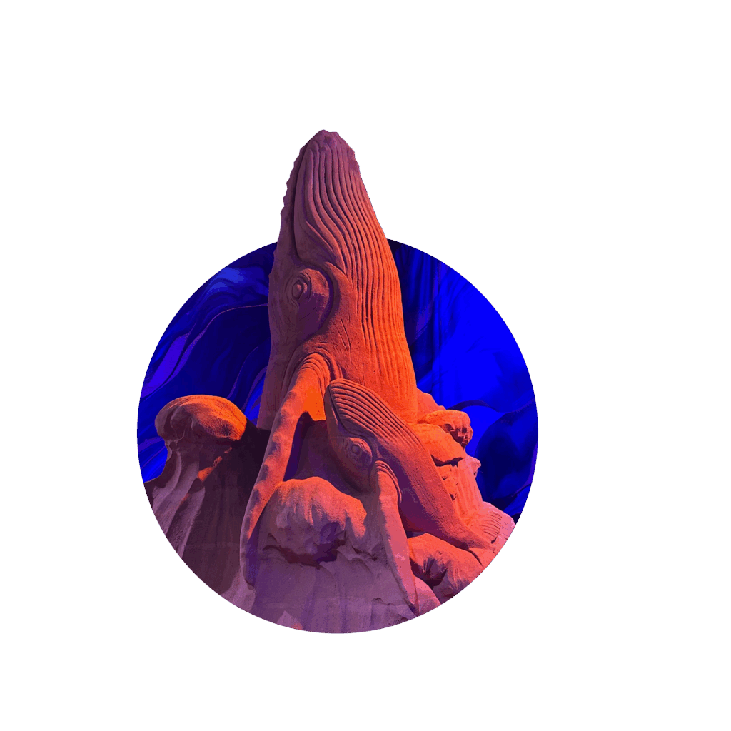 XXL Wal-Sandskulptur BlütenWunder 2026